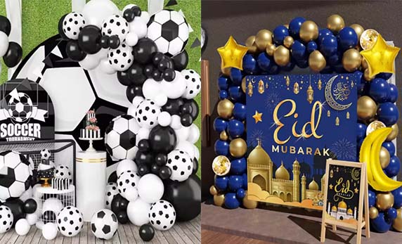 Podemos personalizar correntes de balões