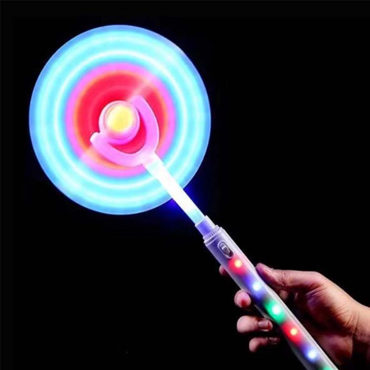 Moinho de vento luminoso rotativo automático