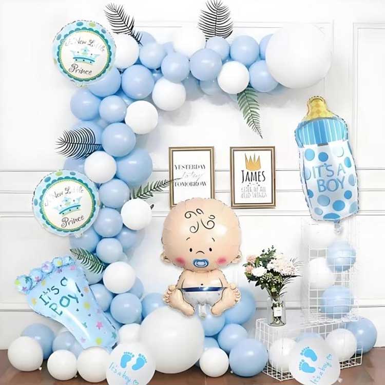 Conjunto de decoração de arco de balão para chá de bebê