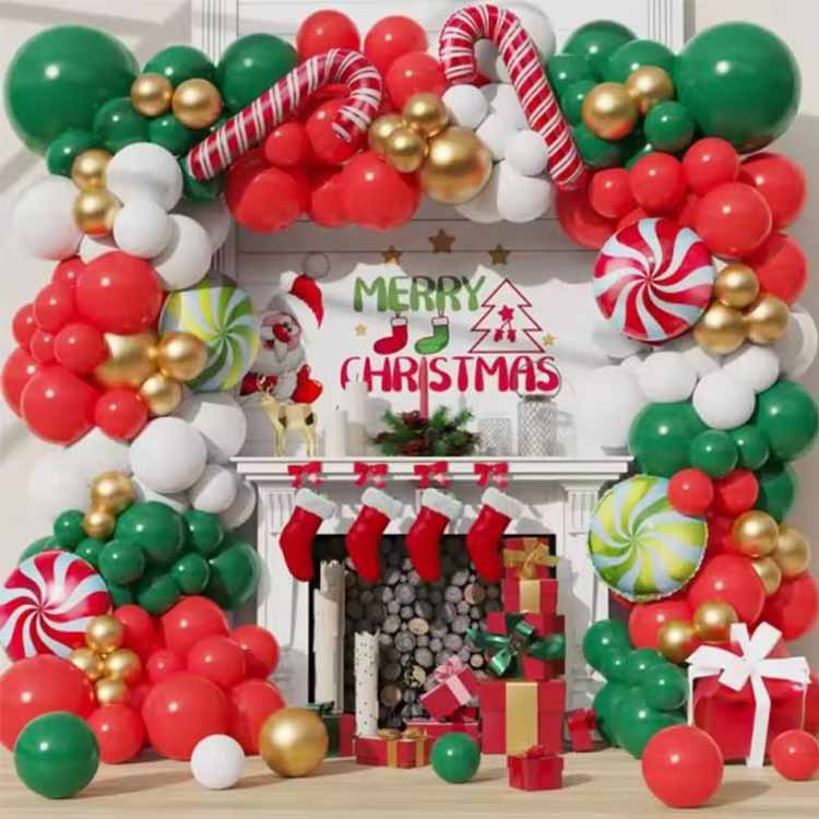 Conjunto de arcos de balão de Natal