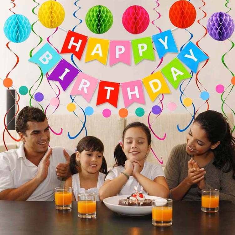 Bandeira de feliz aniversário