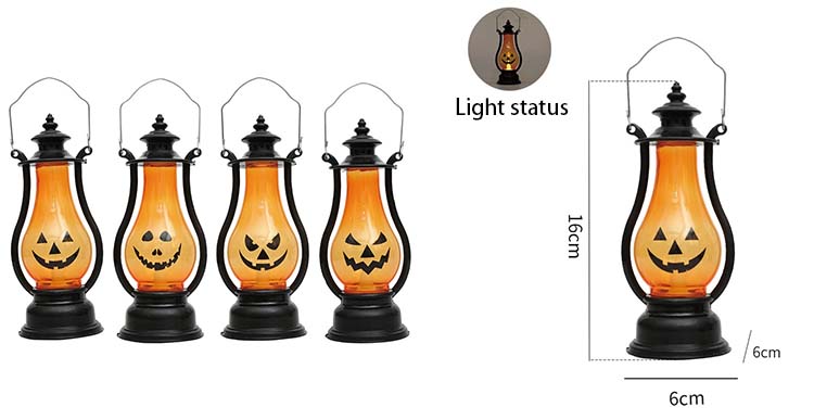 Halloween candle wind lamp
