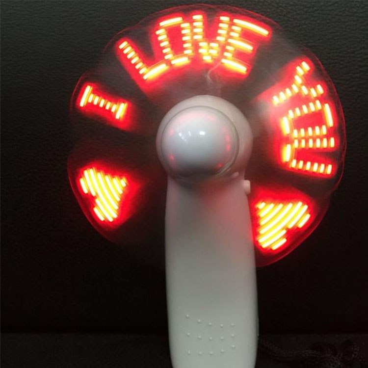 Ventilador elétrico emissor de luz DIY LED