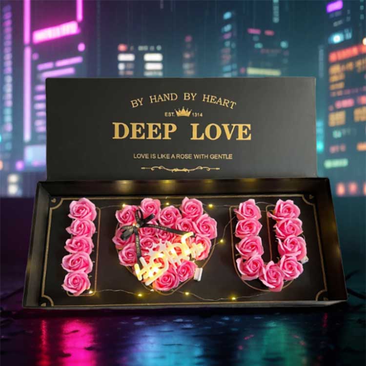 Caixas de presente rosa