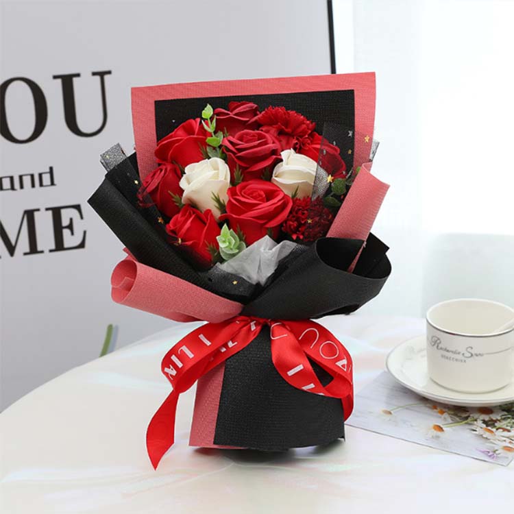 Buquê de flores de sabão