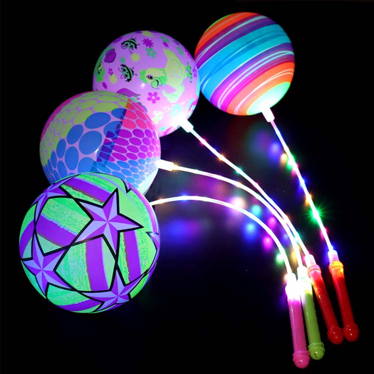 Bolas saltitantes de cordas com luzes LED