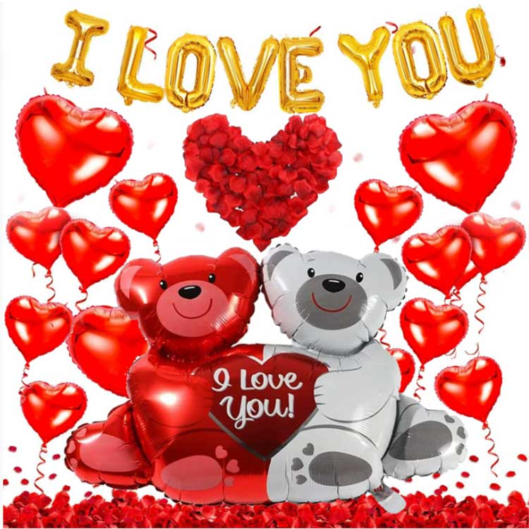 Balões de alumínio para o Dia dos Namorados